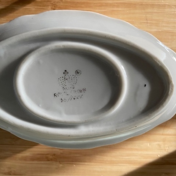 Antique  Royal Crown Sugar Bowl or Condiment Dish - Picture 4 of 6